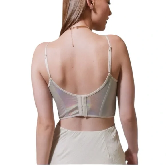 Urban Outfitters Out From Under Iridescent Corset Top - Picture 7 of 12